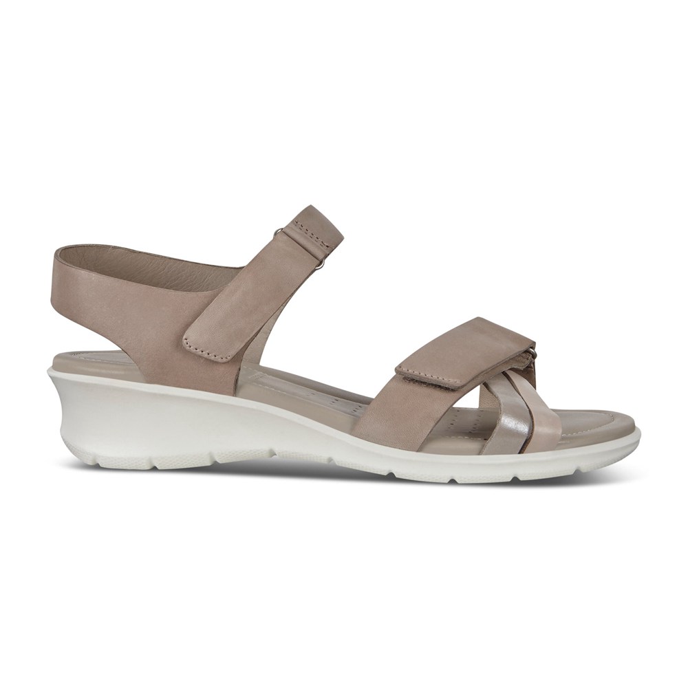 ECCO Womens Sandals Grey - Felicia Adjustable Strap - UHJ-264908